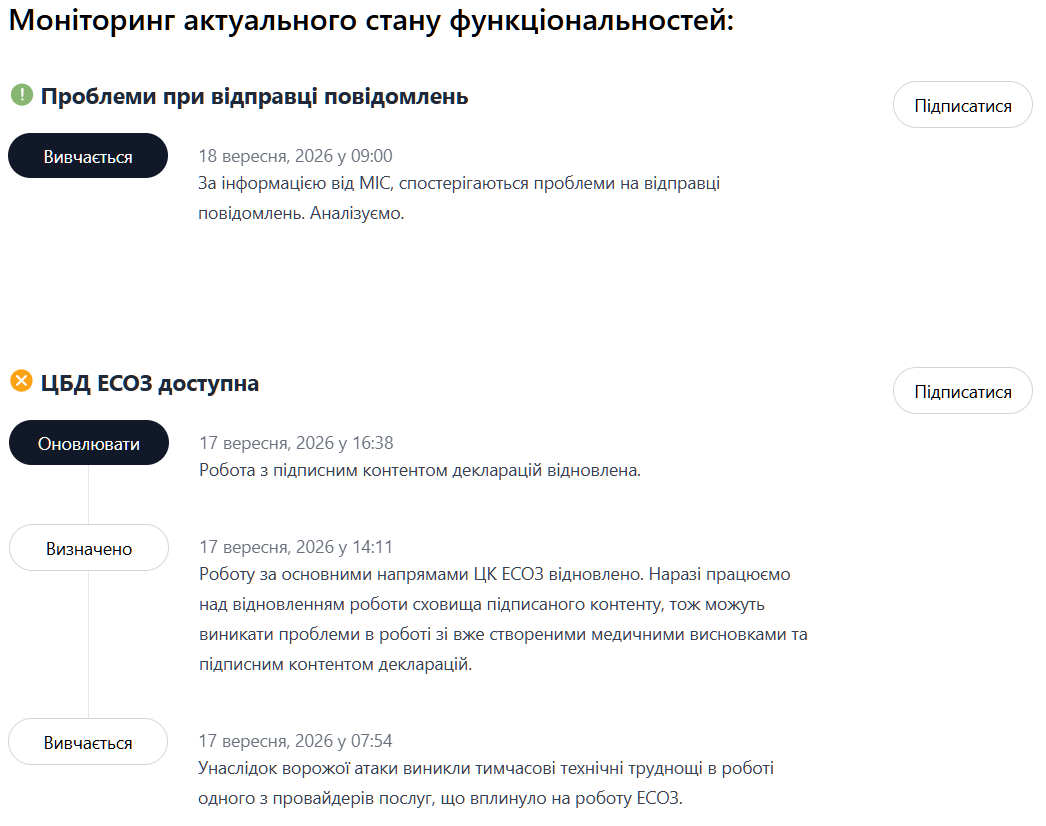 Українців попередили про труднощі з оформленням електронних рецептів та направлень